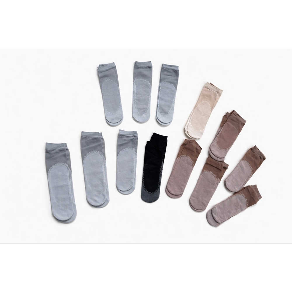 New Hosiery Ankle Socks Lot 14 Pairs Sheer No Show Multi Colour
